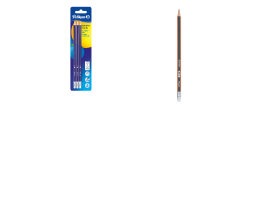 Bleistift Sechskant mit Radierer