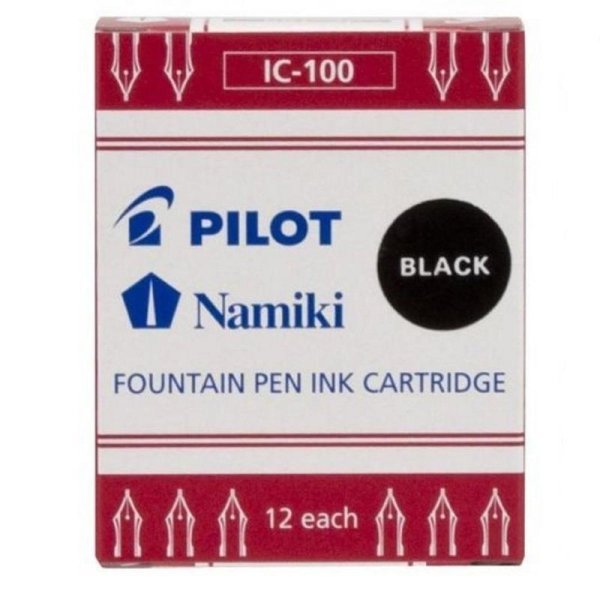 PILOT Tintenpatronen Namiki für Füllhalter Capless schwarz 12er