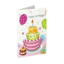 SPIRIT Card 3D Grusskarte &quot;Happy Birthday&quot; Torte