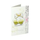 SPIRIT Card 3D Grusskarte &quot;Wedding Hearts&quot;