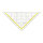 ARISTO TZ-Dreieck 22,5 cm ohne Facette, Tuschenoppen (AR1650/1)