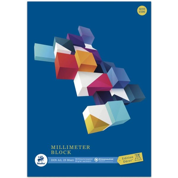 Edition Dürer blok s milimetrovými papiermi A3 - 25 listov - 90 g/m2