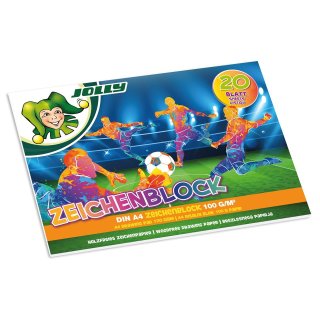 JOLLY Fussball Zeichenblock 100g A4 - 20 Blatt