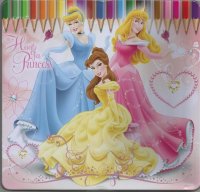 Buntstifte Disney Princess in Metallbox 24er