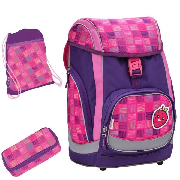 JOLLY Belmil Schultaschen-Set Comfy Pack "Pink & Purple Harmony" 3-teilig