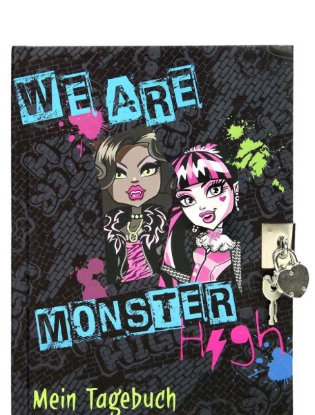 Monster High Tagebuch DIN A5 mit Schloss