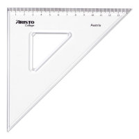 ARISTO GEO College Zeichendreieck 45° Hypothenuse 20cm Kathete 14cm mit Facette  (AR23420)
