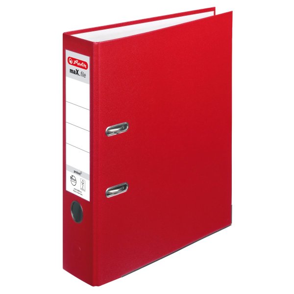 herlitz Ordner maX.file protect A4 80mm rot