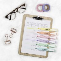 Textmarker - STABILO swing cool Pastel Edition - 4er Pack - Hauch von Minzgrün, rosiges Rouge, Schimmer von Lila, zartes Türkis