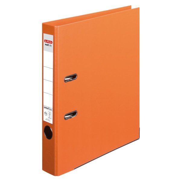 herlitz Ordner maX.file protect+ A4 50mm orange