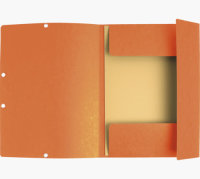 EXACOMPTA Dreiflügelmappe mit Gummizug A4 orange