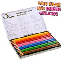 JOLLY Buntstifte Supersticks DELTA 12er Metalletui mit...