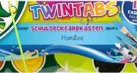 JOLLY Schuldeckfarbenkasten TWINTABS 12er mit Deinem Namen bedruckt!