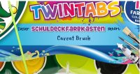 JOLLY Schuldeckfarbenkasten TWINTABS 12er mit Deinem Namen bedruckt!