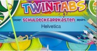 JOLLY Schuldeckfarbenkasten TWINTABS 24er mit Deinem Namen bedruckt!