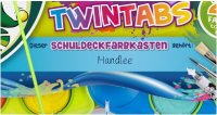 JOLLY Schuldeckfarbenkasten TWINTABS 24er mit Deinem Namen bedruckt!