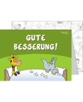 Ralph Ruthe Grusskarte "Gute Besserung"