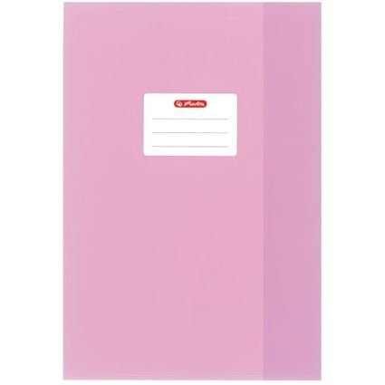 herlitz Heftschoner DIN A4, geprägt (Bast), PP, rosa