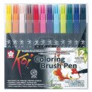 SAKURA Pinselstift Koi Coloring Brush, 12er Etui