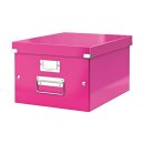 LEITZ Ablagebox Click &amp; Store WOW, DIN A4, pink