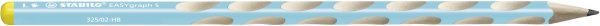 Schmaler Dreikant-Bleistift für Linkshänder - STABILO EASYgraph S in blau - Einzelstift - Härtegrad HB