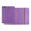 DONAU Dreifl&uuml;gelmappe A4 Pressspan violett