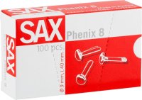 SAX Rundkopfklammern Phenix 8 100 Stk. L:40mm D:9mm