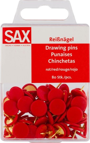 SAX Reissnagel rot 80 Stk. Packung