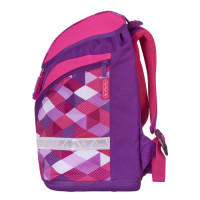 herlitz Schulrucksack Motion Plus "Pink Cubes" 4-teilig