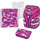 herlitz Schulrucksack Motion Plus "Pink Cubes" 4-teilig