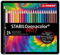 Aquarell-Buntstift - STABILO aquacolor - 24er Metalletui...