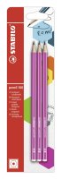 Bleistift - STABILO pencil 160 in pink - Härtegrad HB - 3er Pack