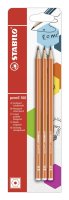 Bleistift - STABILO pencil 160 in orange - Härtegrad HB - 3er Pack