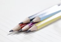 Bleistift mit Radierer - STABILO pencil 160 in 2x petrol, gelb, orange, blau, pink - Härtegrad HB - 6er Pack