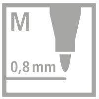 Filzschreiber - STABILO pointMax - 8er Pack - mit 8 verschiedenen Farben