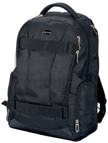 LiGHTPAK Schulrucksack "HAWK", mit Notebookfach, schwarz