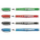Tintenroller - STABILO worker+ colorful - medium - 4er Pack - grün, rot, blau, schwarz (sortiert)