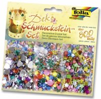 folia Schmucksteine-Set, über 800 Teile sortiert