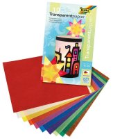 folia Transparentpapiermappe, 185 x 297 mm, 10 Blatt