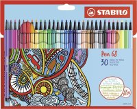 Premium-Filzstift - STABILO Pen 68 - 30er Pack - mit 30...