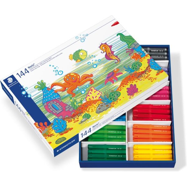 STAEDTLER Noris 340 jumbo fixky - 144 ks - súprava do triedy