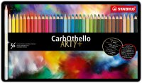 Pastellkreidestift - STABILO CarbOthello - 36er Metalletui - mit 36 verschiedenen Farben