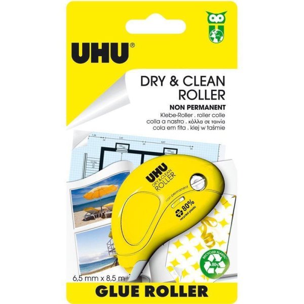 UHU lepiaci roller Dry & Clean Roller - nepermanentný