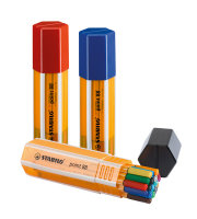 Fineliner - STABILO point 88 - 20er Big point Box zufällig in einer der 3 Farben  - mit 20 verschiedenen Farben