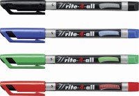 Permanent-Marker - STABILO Write-4-all - superfein - 4er Pack - blau, rot, grün, schwarz
