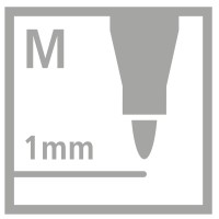 Permanent-Marker - STABILO Write-4-all - medium - Einzelstift - rot