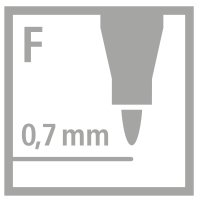 Folienstift - STABILO OHPen universal - permanent fein - Einzelstift - schwarz