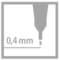 STABILO point 88 - fineliner - 25 ks v rôznych farbách