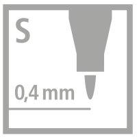 Folienstift - STABILO OHPen universal - wasserlöslich superfein - 6er Pack - mit 6 verschiedenen Farben