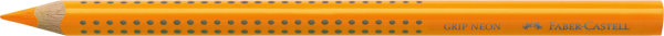 FABER-CASTELL Dreikant-Buntstift/Trockentextmarker Jumbo GRIP neonorange